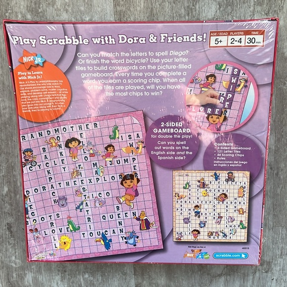 NIB Parker Bros. Scrabble Junior Dora the Explorer - Picture 2 of 4